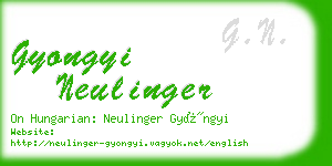 gyongyi neulinger business card